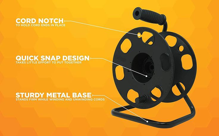 Woods 22849 Metal Extension Cord Storage Reel