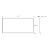 2 ft. x 4 ft. White Integrated LED Dimmable Flat Panel Light with Selectable Color Temperature - Super Arbor
