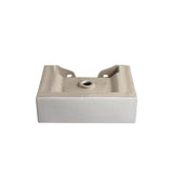 Elanti Wall-Mounted Rectangle Bathroom Sink in White