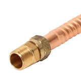 3/4 in. FIP/MIP x 3/4 in. Nominal Male/Female Sweat x 15 in. Copper Water Heater Connector (7/8 in. O.D.) - Super Arbor