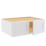 Home Decorators Collection Washington Vesper White Plywood Shaker Stock Assembled Wall Kitchen Cabinet 24 in. x 12 in. x 33 in. Soft Close