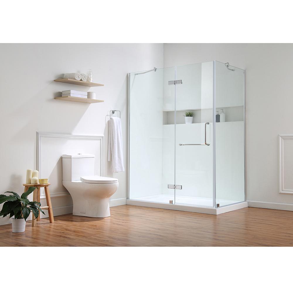 Beck 2-Piece 1/1.6 GPF Dual Flush Elongated Toilet in White, Seat Included - Super Arbor