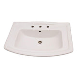 Washington 765 30 in. Pedestal Combo Bathroom Sink for 8 in. Widespread in White