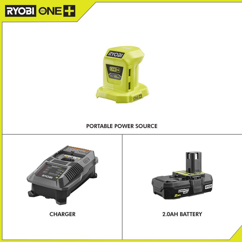 18-Volt ONE+ Lithium-Ion Portable Power Source with 2.0 Ah Battery and Charger Kit - Super Arbor