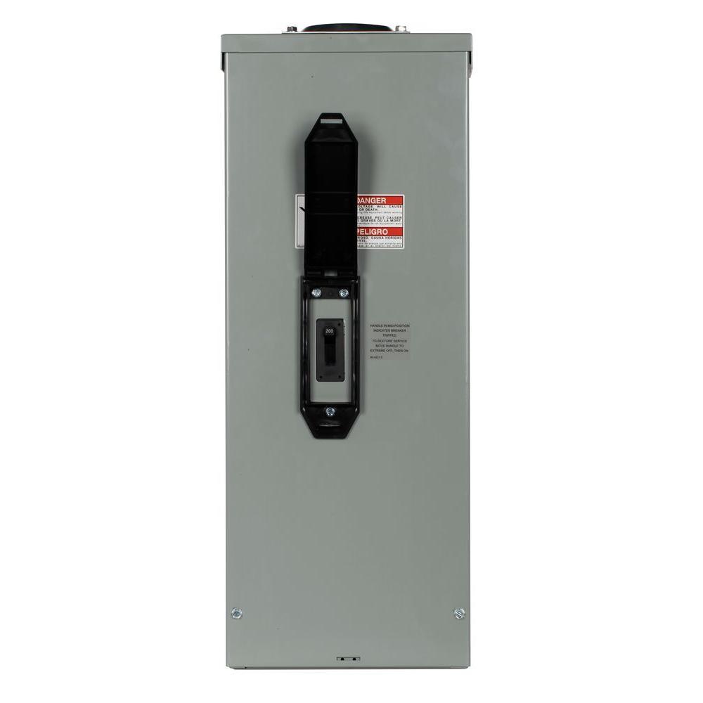 200 Amp Enclosed 2-Pole Outdoor Circuit Breaker - Super Arbor