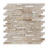 Inoxia SpeedTiles Bengal Brown 11.77 in. x 11.57 in. x 8 mm Stone Self-Adhesive Wall Mosaic Tile (11.4 sq. ft. / case) - Super Arbor