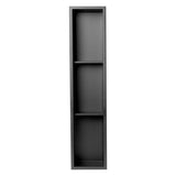 Matte Black 8 in. x 36 in. Stainless Steel Niche - Super Arbor