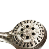 6-spray 7 in. Dual Shower Head and Handheld Shower Head with Low Flow in Brushed-Nickel