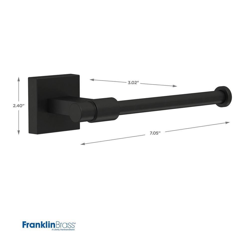 Maxted 3-Piece Bath Hardware Set with Towel Ring, Toilet Paper Holder and 24 in. Towel Bar in Matte Black - Super Arbor