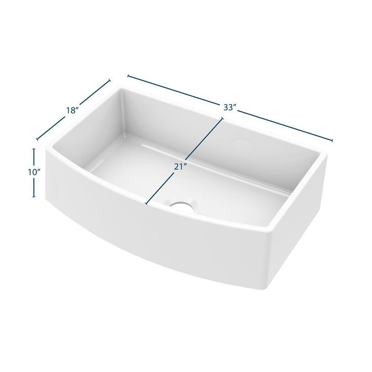 Fireclay 33 in. Single Bowl Apron-Front Farmhouse Kitchen Sink