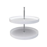 Rev-A-Shelf 24 in Almond Polymer Full Circle Lazy Susan, 2-Shelf