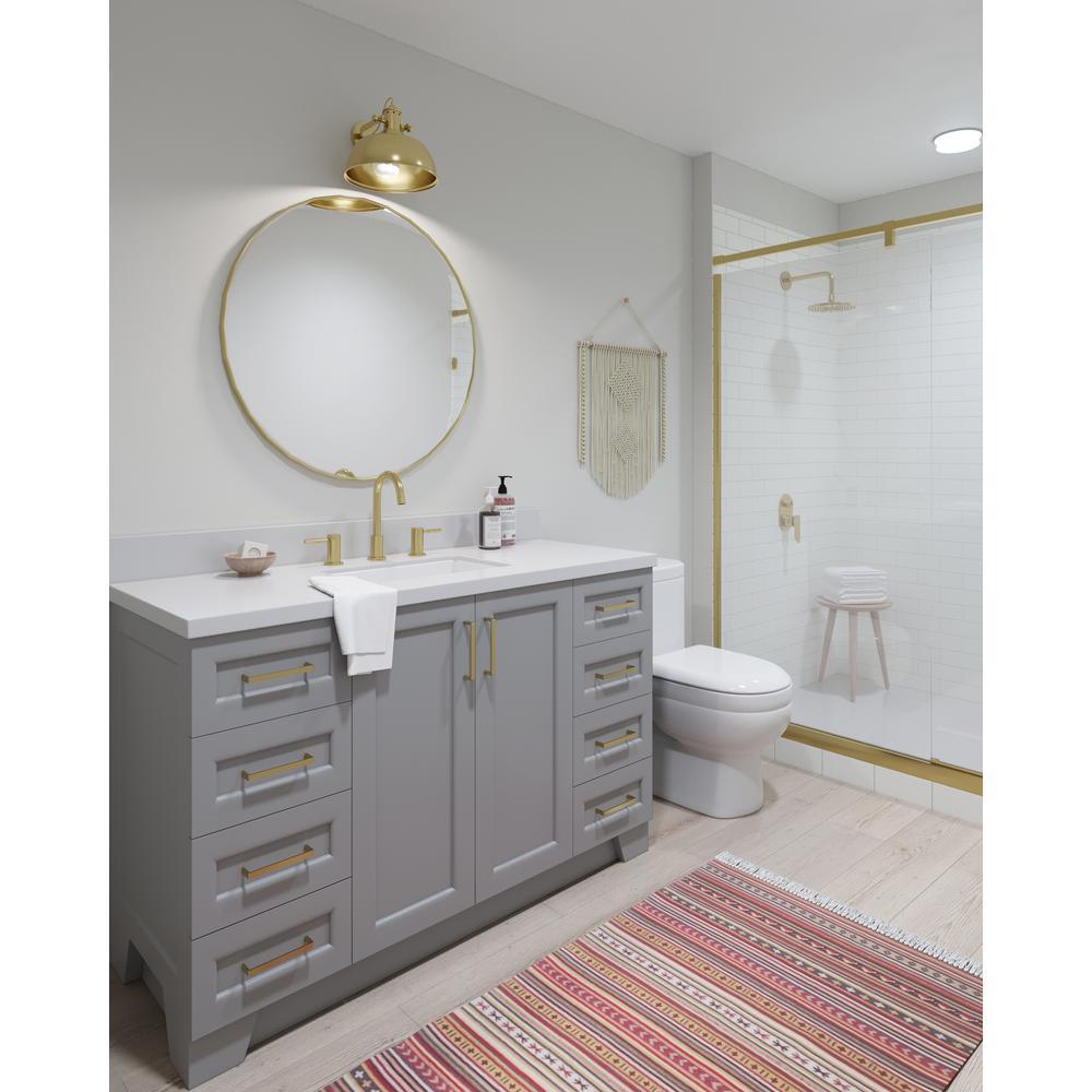Taylor 54 in. W Vanity Cabinet Only in Grey - Super Arbor