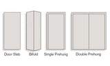 ReliaBilt 32-in x 80-in White Flush Hollow Core Primed Hardboard Slab Door