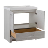 Stancliff 31 in. W x 19 in. D Bathroom Vanity in Elm Sky with Cultured Marble Vanity Top in White with White Sink