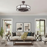 Home Decorators Collection Brette II 23 in. LED Indoor/Outdoor Ceiling Fan