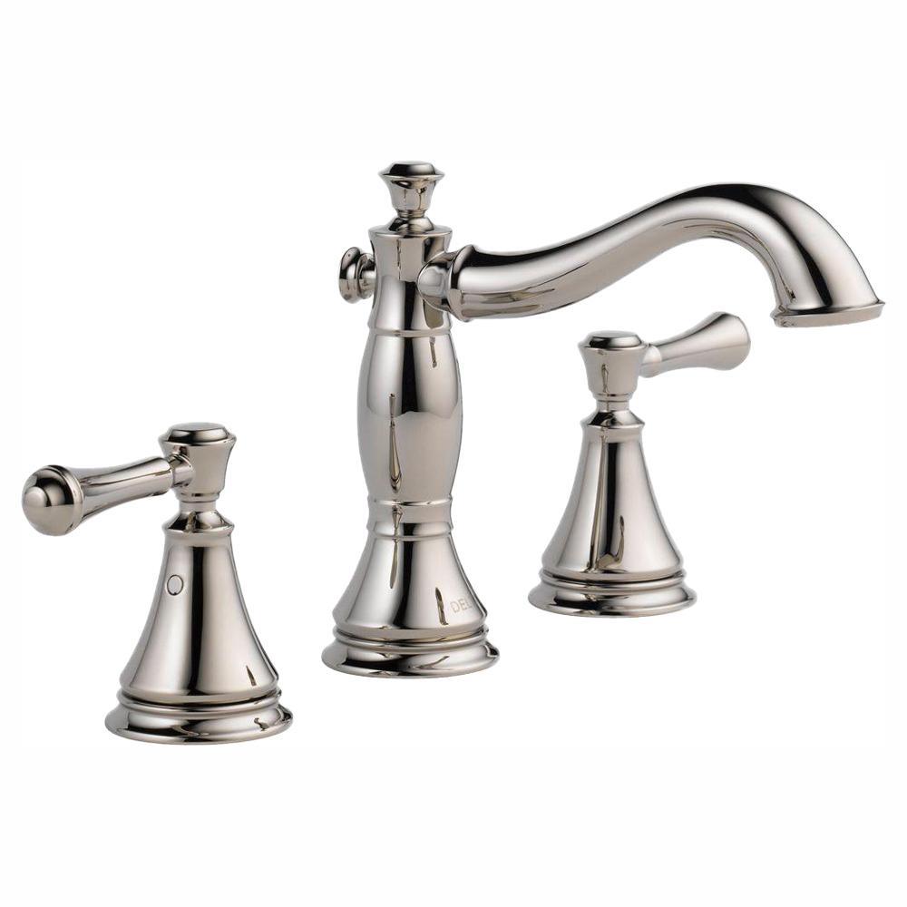 Cassidy 8 in. Widespread 2-Handle Bathroom Faucet with Metal Drain Assembly in Chrome - Super Arbor
