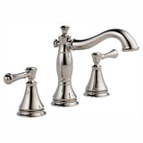 Cassidy 8 in. Widespread 2-Handle Bathroom Faucet with Metal Drain Assembly in Chrome - Super Arbor