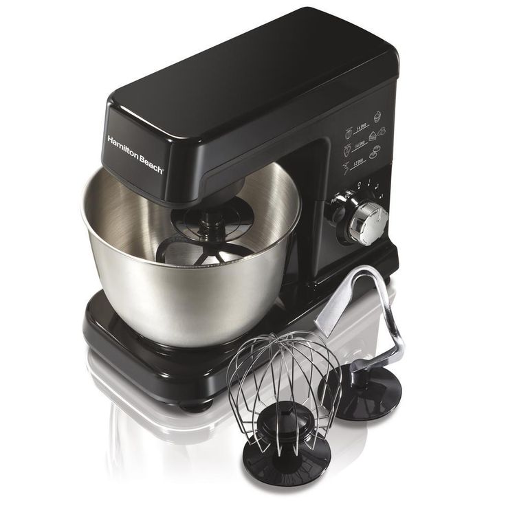 3.5-Quart Black 6-Speed Stand Mixer