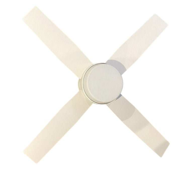 Dempsey 44 in. Low Profile LED Indoor Fresh White Ceiling Fan with Universal Remote