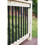 26 in. x 3/4 in. Black Pearl Matte Steel Square Baluster (10-Pack) - Super Arbor