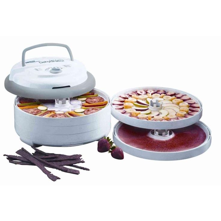 Snackmaster Pro 5-Tray White Food Dehydrator with Temperature Control