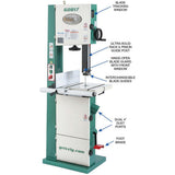 Super Heavy-Duty 14" Resaw Bandsaw with Foot Brake - Super Arbor