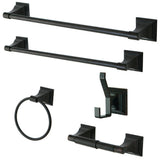 Monarch 5-Piece Bathroom Accessory Set in Brushed Nickel - Super Arbor