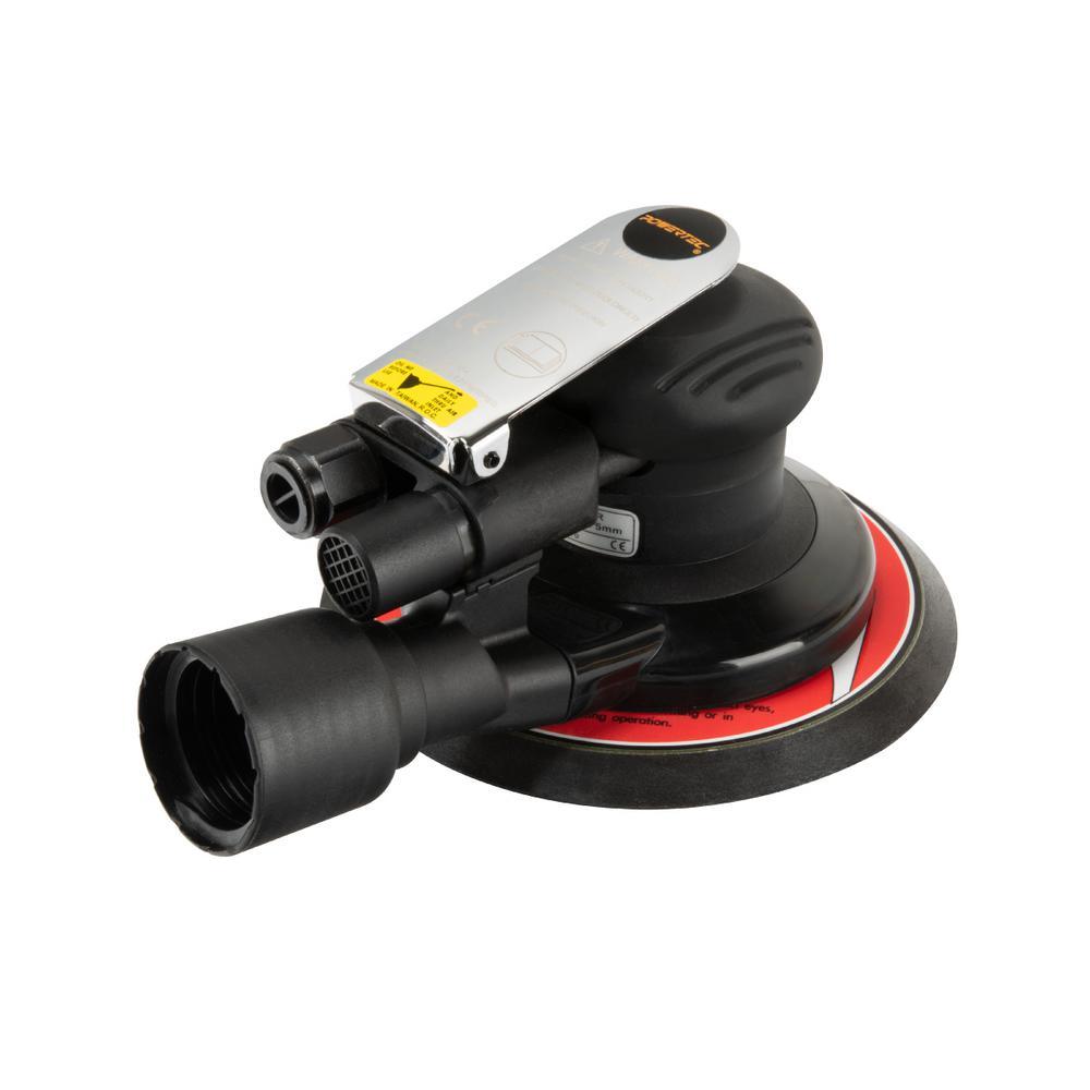 Pro 6 in. Random Orbital Sander Pneumatic Vacuum Palm Sander, 6 in. x 3/16 in. Dia Tool - Super Arbor