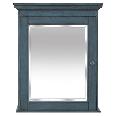 Cottage 23-5/8 in. x 29 in. Surface Mount Medicine Cabinet in Harbor Blue - Super Arbor