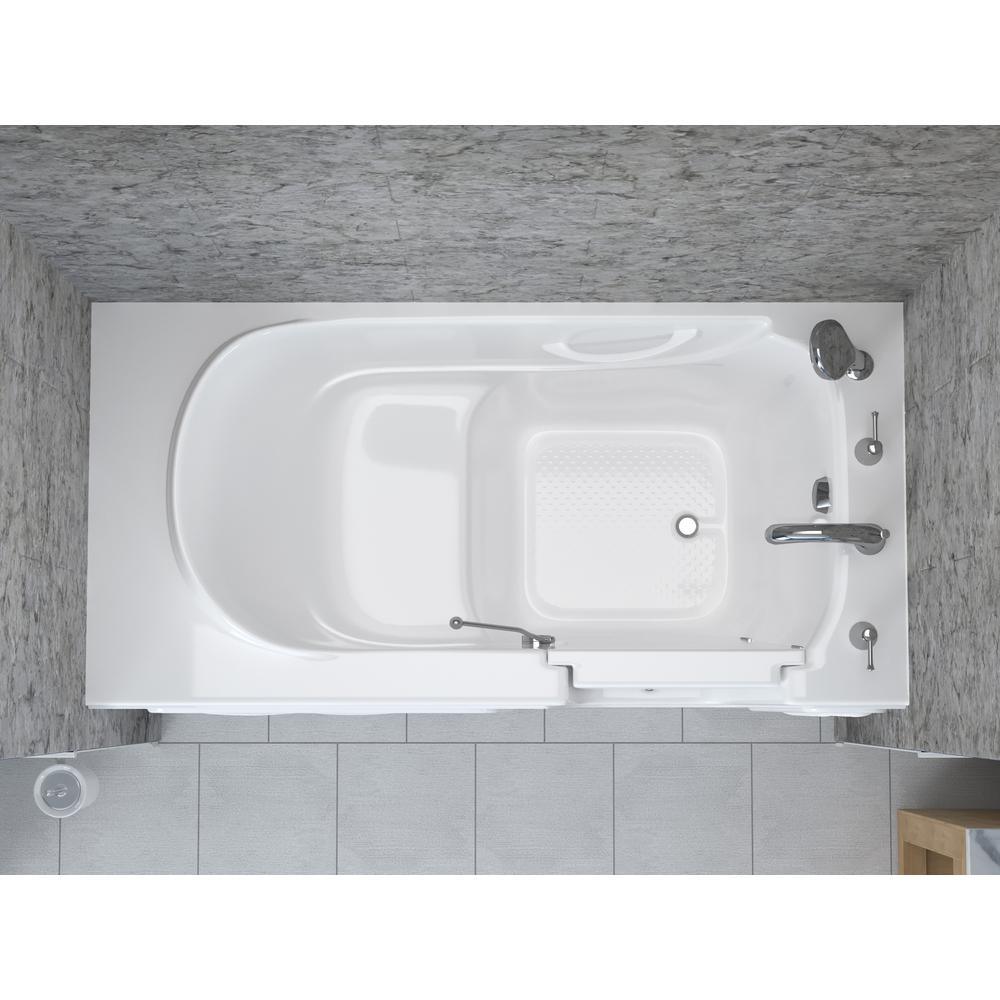 HD Series 30 in. x 60 in. Right Drain Quick Fill Walk-In Soaking Bathtub in White - Super Arbor