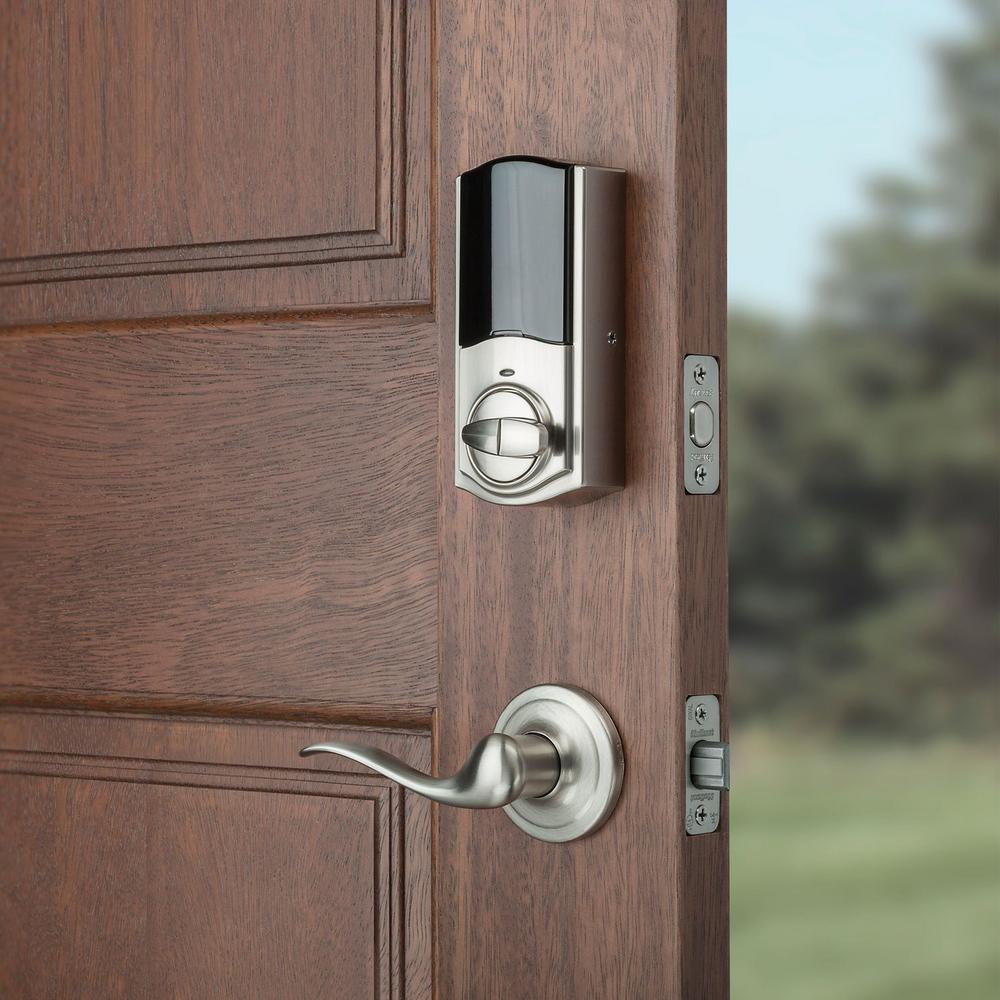 Convert Smart Lock Satin Nickel Conversion Kit featuring Z-Wave Technology - Super Arbor