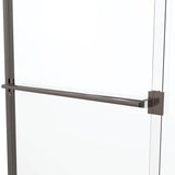 Classic 60 in. x 57 in. Clear Semi-Frameless Sliding Tub Door in Oil Rubbed Bronze