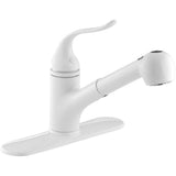 Coralais Single-Handle Pull-Out Sprayer Kitchen Faucet With MasterClean Sprayface In Polished Chrome - Super Arbor