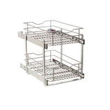 Simply Put 14-in W x 19.1875-in H 2-Tier Pull Out Metal Soft Close Baskets & Organizers