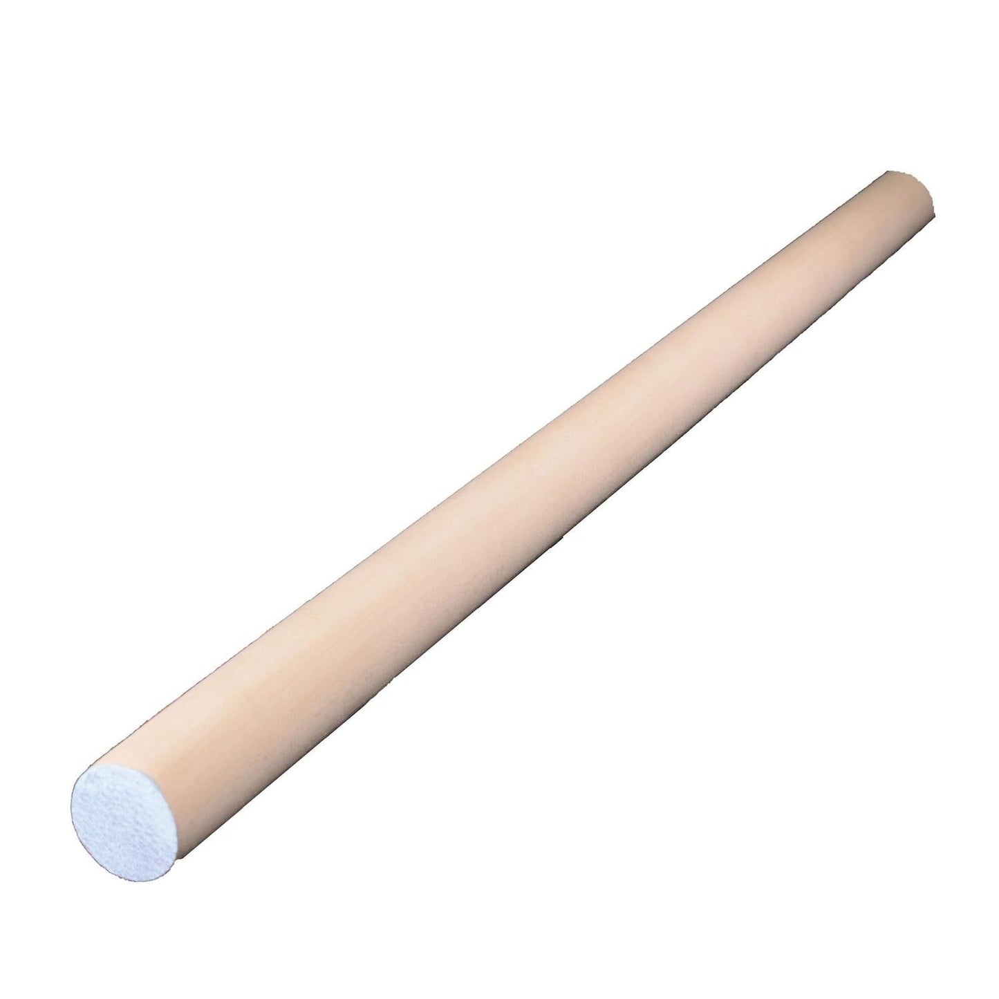 Alexandria Moulding Round Ramin Hardwood Dowel, 1-1/8 in Diameter x 48 in Length, Light Blue