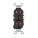 15 Amp Tamper Resistant Duplex Outlet, Light Almond - Super Arbor