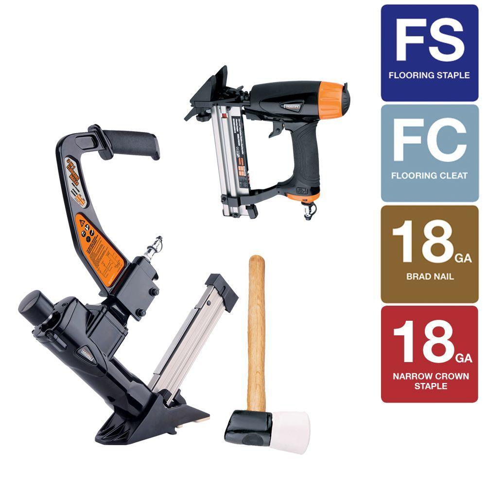 Professional Pneumatic Flooring Nailer Kit (2-Piece) - Super Arbor