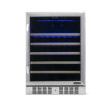 NewAir 52-Bottle Capacity Stainless Steel Built-In/Freestanding Wine Chiller