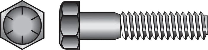 Hillman 1/4 in. Diameter x 1 in. Length Grade 8 Heat-Treated Steel Hex Head Cap Screws, Coarse Thread, 100-Pack