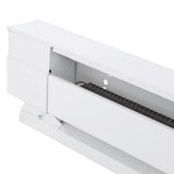 36 in. 750-Watt 240-Volt Electric Baseboard Heater in White - Super Arbor
