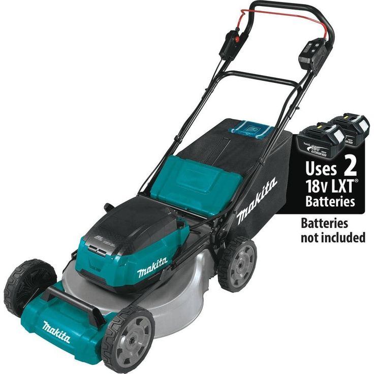 Makita 21 in. 18-Volt X2 (36-Volt) LXT Lithium-Ion Cordless Walk Behind Push Lawn Mower Kit with 4 Batteries (5.0 Ah)