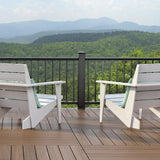26 in. x 3/4 in. Black Pearl Matte Steel Square Baluster (10-Pack) - Super Arbor