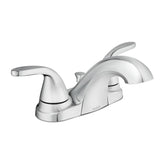 Moen Adler Spot Resist Brushed Nickel 2-handle 4-in Centerset WaterSense Bathroom Sink Faucet with Drain