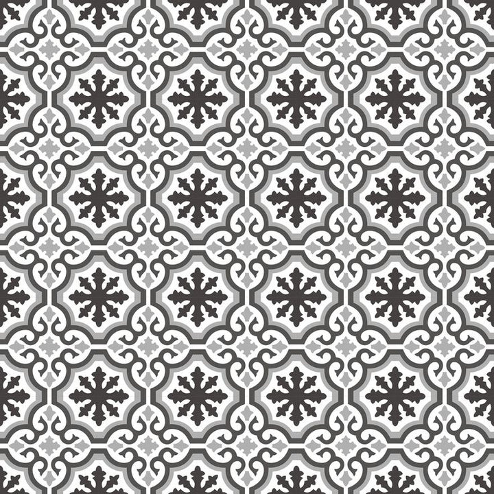 Style Selections Charlotte Deco 3-mil x 12-in W x 12-in L Water Resistant Peel and Stick Luxury Vinyl Tile Flooring