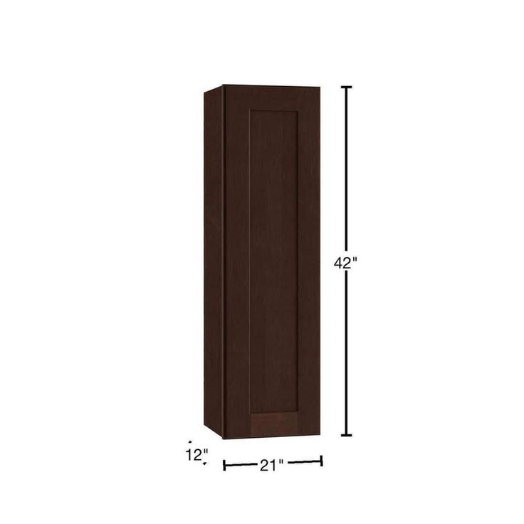 Home Decorators Collection Newport 21 in. W x 12 in. D x 42 in. H Assembled Plywood Wall Kitchen Cabinet in Manganite with Soft Close