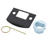 Bowery Matte Black Privacy Bed/Bath Door Knob with Greyson Trim - Super Arbor