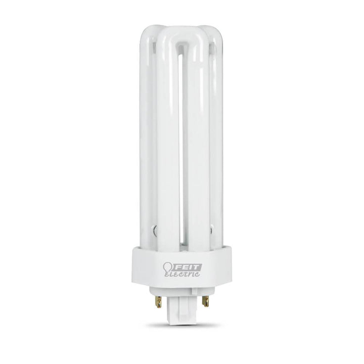 32W Equiv PL CFLNI Triple Tube 4-Pin Plug-in GX24Q-3 Base Compact Fluorescent CFL Light Bulb, Bright White 3500K - Super Arbor