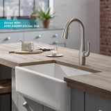 Esina Single-Handle Pull-Down Sprayer Kitchen Faucet with Dual Function Sprayhead in All-Brite Spot Free Stainless Steel - Super Arbor