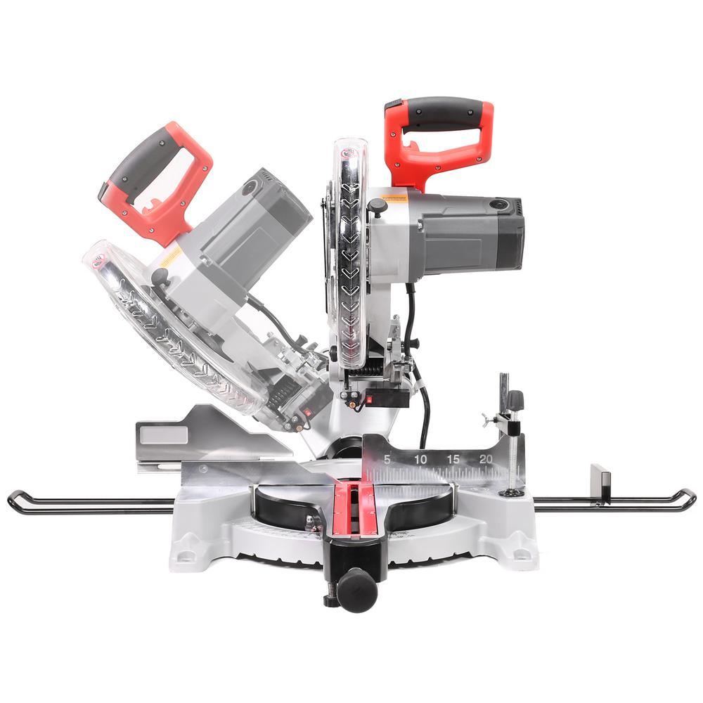 15 Amp 12 in. 4,000 RPM Corded Single-Bevel Sliding Compound Miter Saw - Super Arbor