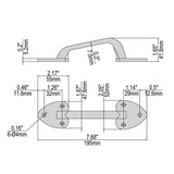 Everbilt Black Decorative Gate Tee Hinge and Latch Set